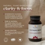 Fushi Nootropic Brain Blend Herbal Capsules Fresh Ground Herbs, Adaptogens for Energy and Cognitive Function 60 Capsules Suitable for Vegans, 134 g - Image 3