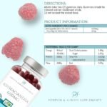 Ashwagandha High Strength Gummies (150) 1200mg per serv - Raspberry Flavoured Gummies for Adults - Sleep, Mind, Calm, Focus & Melatonin Support Supplements - Image 4