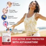 Astaxanthin Supplements 12mg 120 Softgels, Premium Astaxanthin Antioxidant Supplement, Supports Eye, Skin, Joint, Brain, Heart & Immune System Health, Fresh Microalgae Source, Non-GMO & No Gluten - Image 3