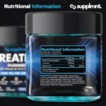 Creatine Gummies 5000mg Lab-Tested 120ct Max Strength Muscle Growth/Recovery Supplements for Men & Women Creatine Monohydrate B12 & L-Taurine Vegan Gym Pre Workout Gummies, (Blueberry) - Image 5