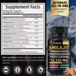 Shilajit Ashwagandha, Rhodiola Rosea, Panax Ginseng Supplement Capsules for Energy and Health - Image 5