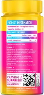 Wellgard Vitamin D3 K2 Gummies – Vitamin D3 K2 Gummies, Supports Bone Health, Immune System and Muscle Health - Image 5