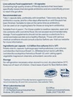 Optibac Probiotics for Those On Antibiotics - Vegan Digestive Probiotic Supplement - Lactobacillus Specifically Researched Alongside Antibiotics - Most Trusted & Recommended Brand - 10 Capsules - Image 5
