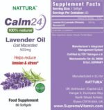 Calm Aid Lavender Oil Pills - 500mg -60 Softgels - 100% Natural, Helps Reduce Tension & Stress, Calming Supplement For Body & Mind, Sleep Aid, Anxiety Relief, Cold Macerated, Non-GMO, Certified Kosher - Image 4