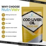 Cod Liver Oil High Strength 1000mg Heart, Brain and Joint Healthcare Supplements, Natural Rich Source of Omega 3 Fatty Acids | 120 Capsules - Image 3