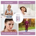 Vita Green Menopause Supplements for Women, Hot Flashes Menopause Relief, Menopausal Symptoms, Hormonal Skin & Hair Condition Improve, Night Sweats, 100% Natural - 72 Capsules - Image 3