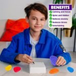 6 Pcs Sensory Stones, Fidget Toys Made of Soft Food-Grade Silicone, Worry Stones for Anxiety Relief Perfect Calming Toys for Kids, Adults, Autism Support, Stress Relief, and Relaxation - Image 4