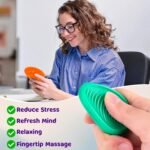 6 Pcs Sensory Stones, Fidget Toys Made of Soft Food-Grade Silicone, Worry Stones for Anxiety Relief Perfect Calming Toys for Kids, Adults, Autism Support, Stress Relief, and Relaxation - Image 5