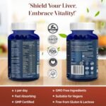 Biovitalia Liver Guard+ Capsules Liver Detox Supplement for Liver Health & Antioxidant Support Helps Against Fatty Liver - Liver Support Supplement Capsules - 60 Vegan Capsules - Image 4