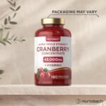 Cranberry Capsules 50,000 mg | High Strength Cranberry Extract with Vitamin C | 180 Vegan Capsules | Supplement for Women & Men | by Horbaach - Image 5