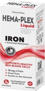 NaturesPlus Hema-Plex Iron Liquid, Mixed Berry - 18 mg Elemental Iron Supplement for Total Blood Health - with Vitamin Bs, C & Bioflavonoids - Vegan, Gluten Free - 250 ml - Image 7