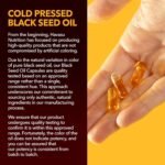 Cold Pressed Black Seed Oil Capsules - 1500mg Black Cumin Supplement for Immune Function, Digestive Support & Overall Health - Hair & Skin Superfood - Nigella Sativa - 1 Month Supply, Unflavoured - Image 4