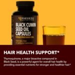 Cold Pressed Black Seed Oil Capsules - 1500mg Black Cumin Supplement for Immune Function, Digestive Support & Overall Health - Hair & Skin Superfood - Nigella Sativa - 1 Month Supply, Unflavoured - Image 5