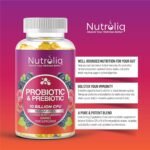 Nutroliq Prebiotic & Probiotic Sugar-Free Gummies - Gut Health Supplements for Women, Men, Kids to Support Digestive System, Immune System Booster - 10 Billion CFU Per Serving, Vegan - 60 Gummies - Image 4