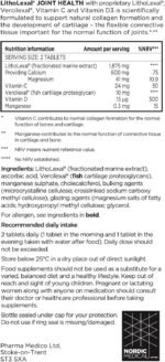 Joint Health 60 Tablets (1 Month Supply) Food Supplement with Plant-Based Calcium, Magnesium, Vitamins d and c and Manganese - Image 4