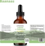 LIPOSOMAL Liquid L-Theanine Drops for Stress Relief, Relaxation, Focus Without Drowsiness with MAX Absorption, 350mg per Serving - Image 5