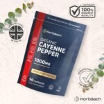 Organic Cayenne Pepper 1000mg | 90 Capsules | Capsicum Frutescens Powder | Suitable for Vegans & Vegetarians | by Horbaach - Image 5