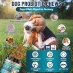 VICSOM Probiotics for Dogs, 200 Pcs Dog Probiotic Chews for Dogs, Dog Probiotics for Gut Health & Skin Comfort- Dog Probiotic Supplements, Digestive Care for All Dog, Chicken Flavor - Image 3