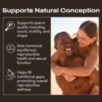 MyOva Male Fertility Supplements - Enhances Sperm Quality, Count & Hormonal Balance - Supports Conception for Men - Includes Zinc, Selenium, Vitamins C, D, E - 60 Capsules - Image 4