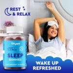 Sleep 60 Gummies - Natural Sleep Aid for Adults with Ashwagandha & Magnesium – Sugar Free Blueberry Flavored Vegan Gummies for Relaxation, Restful Sleep and Sound Asleep - Image 3