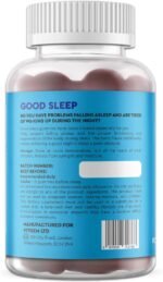 Sleep 60 Gummies - Natural Sleep Aid for Adults with Ashwagandha & Magnesium – Sugar Free Blueberry Flavored Vegan Gummies for Relaxation, Restful Sleep and Sound Asleep - Image 6
