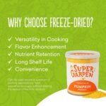 Super Garden Freeze Dried Pumpkin Powder - Natural Vegetable Supplement for Smoothies, Soups & Pet Food - Rich in Vitamins & Antioxidants, No Added Sugar or Gluten - Long-Lasting Storage Tin - 120g - Image 3