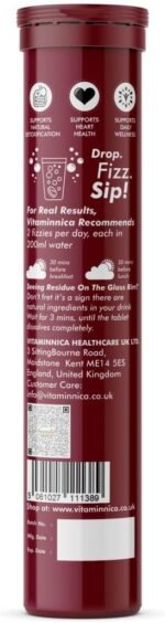 Vitaminnica ACV 5in1 Moringa Effervescent Tablets- 1100mg | Mixberries Flavor | Natural Energy & Immunity Booster with Antioxidants to Control Cravings -15 Tablets (2) - Image 3