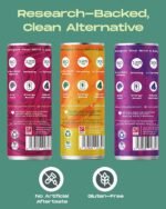 NOOX Revive Nootropic Drink – Sugar Free Energy Drink with Natural Caffeine, Ginseng & L-Tyrosine – Healthy Energy Drink for Focus – 250ml x 12 Mixed Flavours - Image 5
