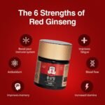 Korean Red Ginseng Extract 120g Jar | Ginseng Supplement, Ginseng Tea | Energy Boost,Stamina, Blood Circulation, Immune Support | 100% Korean Red Ginseng Extract | Vegan Friendly | 120g - Image 3