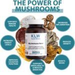 Immune System Support -14-in-1 Immune 'Booster' - Vitamin C, B, Zinc, Selenium + Organic Mushrooms, Turmeric, Black Pepper & Acerola - Formulated by an Award-Winning Nutritionist - 60 Capsules - Image 3