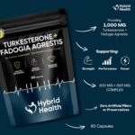 Turkesterone + Fadogia Agrestis | 1000 MG | Maximum Strength Supplement | Strength, Performance & Power | 100% Natural Non-GMO Vegan | 60 Capsules - Image 3
