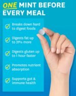 Zenwise Health Chewable Digestive Enzymes with Bromelain - Multi Enzymes for Gut Health + Bloating Relief Women Men - Peppermint, 30ct - Image 3