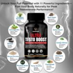 Ultra Testo Boost - Natural Testosterone Supplements for Men - 11 Botanical Ingredients Including Tribulus, Ashwagandha, Ginseng, Shilajit, Ginkgo & Rhodiola - 60 Booster Capsules - Image 4