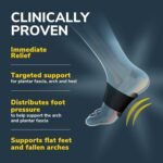Dr. Scholl's Plantar Fasciitis Foot Arch Support Sleeve, Provides Immediate Support, Comfortable for Day, Night and Sleep, Breathable Compression Band - Image 4