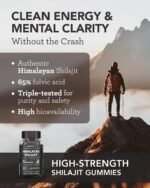 Himalayan Shilajit Gummies – Grade Gold Gummies for Men & Women with Ashwagandha & Turmeric - 2500mg High Strength Supplement for Energy & Focus - Pure Authentic Shilajit with Fulvic Acid - Pineapple - Image 3
