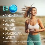 VitaBright Magnesium Glycinate Complex 6-in-1 | 2500mg~485mg Elemental | 120 Caps | Glycinate Tablets & Zinc, Vitamins B6 & D | High Strength Magnesium Supplements for Women/ZMA Supplements for Men - Image 3