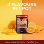 Magnesium Glycinate Gummies for Kids & Adults - High Strength Magnesium Glycinate 400mg with Malate, Zinc, D3, B6 & Taurine – Orange & Flavours – Sleep, Focus & Relaxation – 60 Chews - Image 4