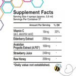 Bee and You Kids Throat Spray | Immune Support Supplement, Elderberry, Raw Honey, Propolis Extract, Vitamin C, Strawberry Juice, Antioxidants, Sore Throat Relief | 1 fl. Oz - Image 5