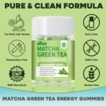 Matcha Green Tea Energy Gummies Superfood with L-glutamine Vitamin B12 CoQ10 for Focus and Brain Health - Vegan, Gluten-Free - Image 3