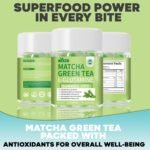 Matcha Green Tea Energy Gummies Superfood with L-glutamine Vitamin B12 CoQ10 for Focus and Brain Health - Vegan, Gluten-Free - Image 4