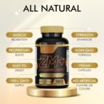 ZM+ Zinc Magnesium B6 Supplement for Men – High Strength ZMA Complex for Sleep, Testosterone & Muscle Recovery – 180 Vegan Capsules - Image 4