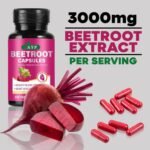 Beetroot Capsules 3000mg – High Strength Natural Dietary Supplement for Heart Health & Blood Circulation | 60 Softgels with MCT Oil | Supports Energy, Stamina & Endurance - Image 3