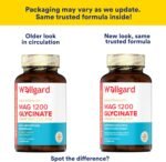 Pure Magnesium Glycinate by Wellgard - Not Mixed with Citrate or Malate, High-Strength Magnesium Supplement, Mag 1200, Vegan, High Absorption Bisglycinate, 240mg Elemental Magnesium, Made in UK - Image 3