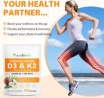 Premium Vitamin D3 & Vitamin K2 (MK-7) 120 Virgin Coconut Oil Softgels, 2 in 1 Vitamin D3 K2 Supplement Support Immune, Bones & Muscle Health, Easy to Swallow and Absorb | Gluten Free - Image 5