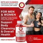 ACV Keto Gummies for Weight Loss - Weight Fat Management - Low Carbs - Low Sugar - Apple Cider Vinegar Detox Cleanse - Beet Root Vitamin B12-60 pcs - Image 3