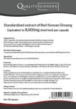 Red Korean Ginseng - 8,000mg Capsules - Powerful Formula (90) - Image 4