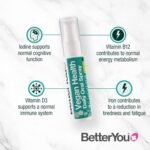 BetterYou Vegan Health Daily Oral Spray, Pill-Free Vitamin Supplement for Vegans, Contains Vitamin D, Vitamin B12, Iron and Iodine, 48-Day Supply, Made in The UK, Natural Mixed Berries Flavour - Image 3