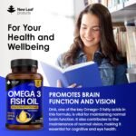 Omega 3 2000mg Capsules - High Dose Fish Oil - Enriched with Vitamin E - Two A Day Pure Fish Oil Gel Capsules - Helps Maintain Healthy Eyes, Brain Function, & Skin - GMO-Free, GMP, & UK Made - Image 4