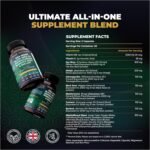 Sea Moss, Shilajit, Ashwagandha, Black Seed Oil, Burdock Root, Turmeric, Vitamin D3 & Vitamin C with MultiMinerals 9-in-1 Wellness Supplement - 60 Capsules - MightyMineral by Natural Gold Wellness - Image 3