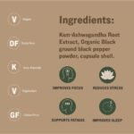 Ashwagandha High Strength 6000mg KSM 66 Organic Premium Capsules Plus Vitamin B6 & Black Pepper, Supports Sleep, Anxiety, Cortisol Levels, Boots Mood & Energy (2 Month Supply) Made in UK - Image 4